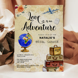 Traveling Love is een Adventure-Vrijgezellenfeest Kaart