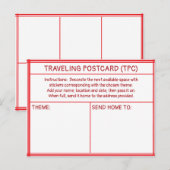 TRAVELING POSTCARD (TPC) BRIEFKAART (Voorkant / Achterkant)