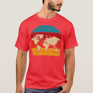 Traveling Retro Cartografie International Travell T-shirt