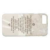 Travellers gebed op de Hebreeuwse gouden tekst Case-Mate iPhone Case (Achterkant (Horizontaal))