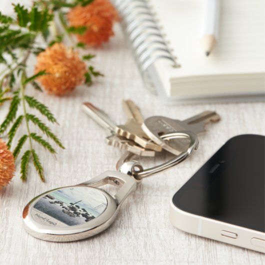 Travelog_3 Metaal Sleutelhanger (Zijkant)