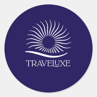 Traveluxe Logo Ronde Sticker