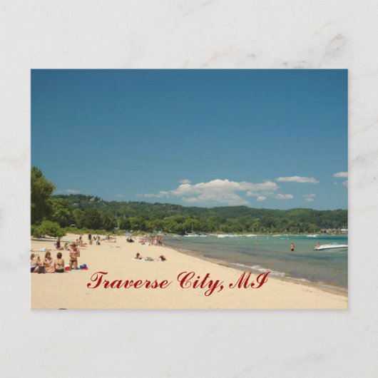 Traverse City Beach Briefkaart (Voorkant)