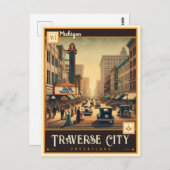 Traverse City, Michigan |  Briefkaart (Voorkant / Achterkant)