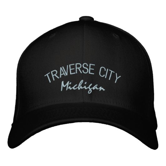 Traverse City Michigan Casquette brodé (Devant)