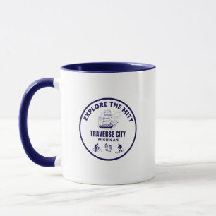 Traverse City Michigan Coffee Mok