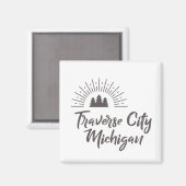 TRAVERSE CITY MICHIGAN MAGNEET (Voorkant / Achterkant)