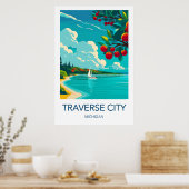 Traverse City Travel Poster (Cuisine)