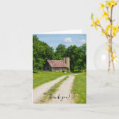 Traversée D'Un Carte de remerciements Agricole (Fleur jaune)