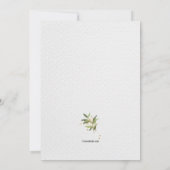 Traverser Avec Des Ferns Invitation Religieuse (Dos)