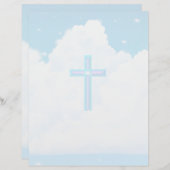 Traverser dans les nuages - Feuille de papier à le (Devant / Derrière)