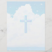 Traverser dans les nuages - Feuille de papier à le (Dos)