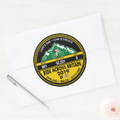 TRAVERSER LA GRANDE-BRETAGNE STICKERS ROUND CLASSI (Enveloppe)
