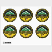 TRAVERSER LA GRANDE-BRETAGNE STICKERS ROUND CLASSI (Feuille)
