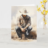 "Traverser la tempête" Carte Western Sympathy (Fleur jaune)