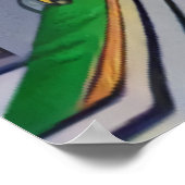 traverser la ville en voiture | AI Art Poster (Coin)