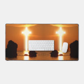 Traverser l'eau le matin lever du soleil Photo art (Clavier et souris)