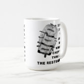 Traverser les contraintes Drôle Mug (Devant droit)