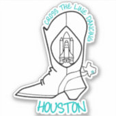 Traversez La Ligne Dancing Houston Sticker (Devant)