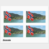 Traversier de voiture en Norvège autocollant recta (Feuille)