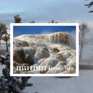 Travertine Terrassen Mammoth Hot Springs Briefkaart