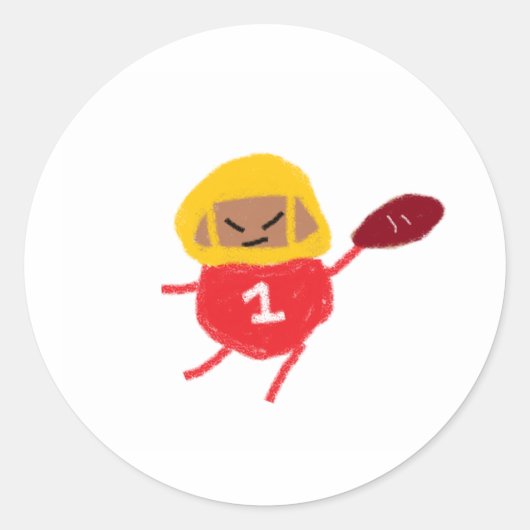 Travis Kale Spudball Ronde Sticker (Voorkant)