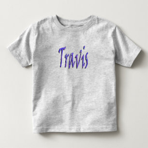Travis, naam, logo kinder shirts