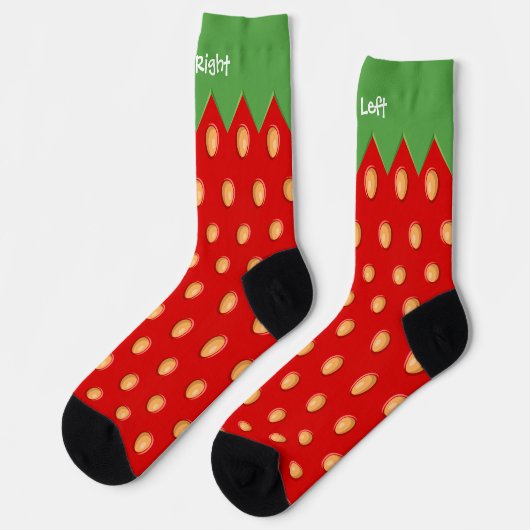 Trawberry Background Pattern Socks Sokken (Links)