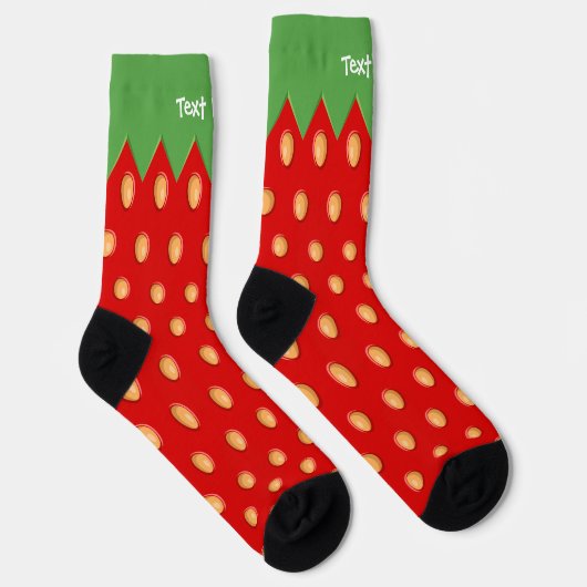 Trawberry Background Pattern Socks Sokken (Rechts)