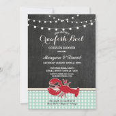 Trawfish boil Engagement Party Check Light Lobster Kaart (Voorkant)