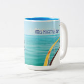 Trawler Trash - (Dit kan rum zijn) Tweekleurige Koffiemok (Voorkant rechts)