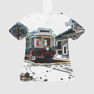 TRC Neon trcar à stn Chemise Acrylique Ornement