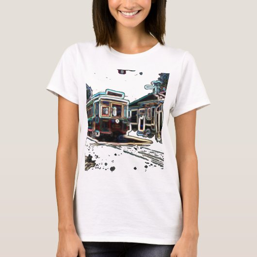 TRC Neon trcar à stn Women's Basic T-Shirt (Devant)