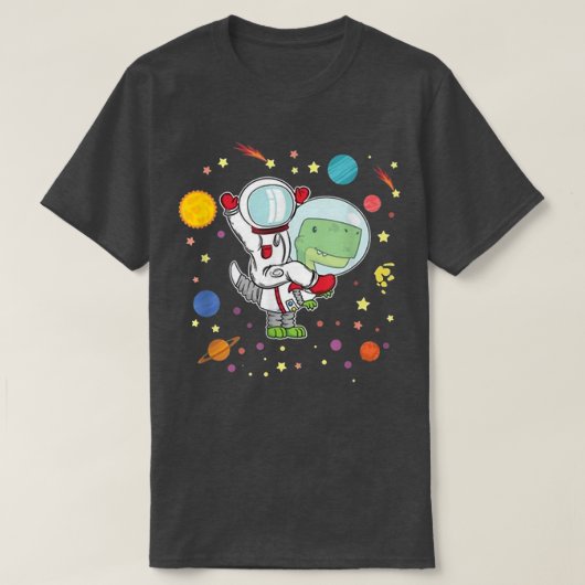 TRe Astronaut Kids Dinosaur Spaceman Funny Space  T-shirt (Design voorkant)