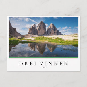 Tre Cime di Lavaredo/Drei Zinnen Dolomiet berg Briefkaart