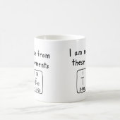 Tre tasse de nom de table périodique (Centre)