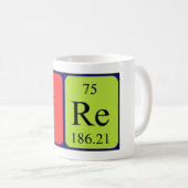 Tre tasse de nom de table périodique (Devant droit)