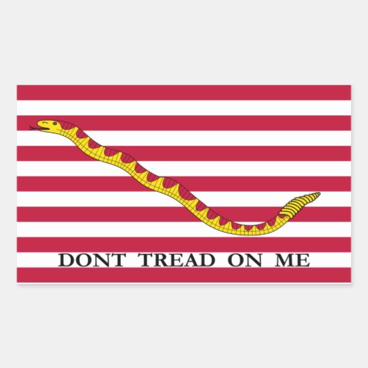 Tread niet op mij Navy Jack Stickers (Voorkant)