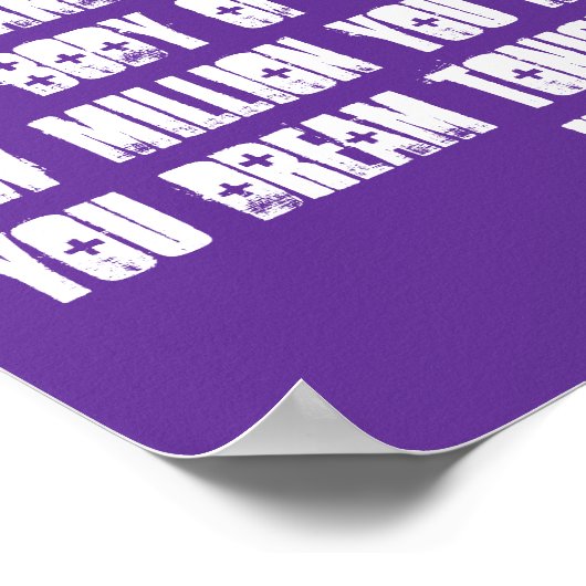 Tread niet poster (Hoek)