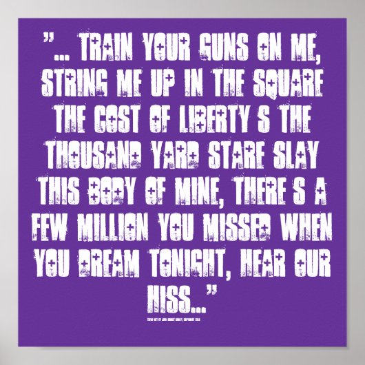 Tread niet poster (Voorkant)