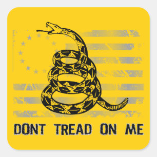 Tread on me sticker