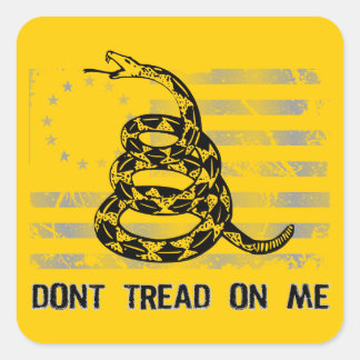 Tread on me sticker