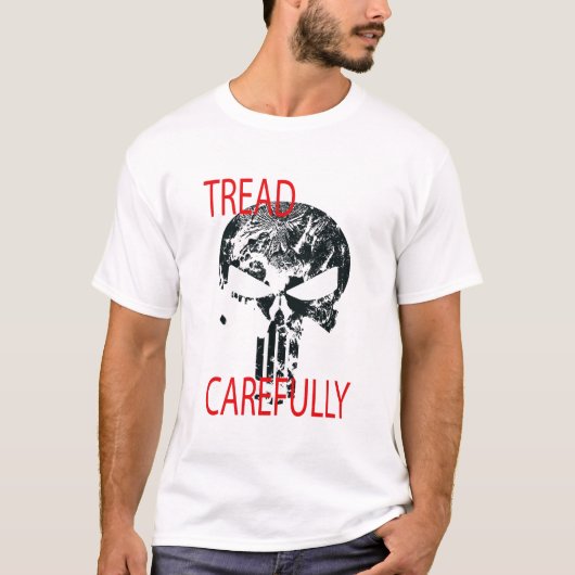 Tread Soigneusement Tshirt crâne (Devant)