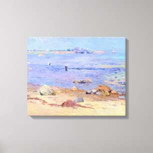 Treading Clams, Wickford Canvas Afdruk