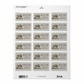 Treadle Sewing Machine & Kittens Etiket (Full Sheet)