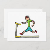Treadmolen draaien briefkaart (Voorkant / Achterkant)