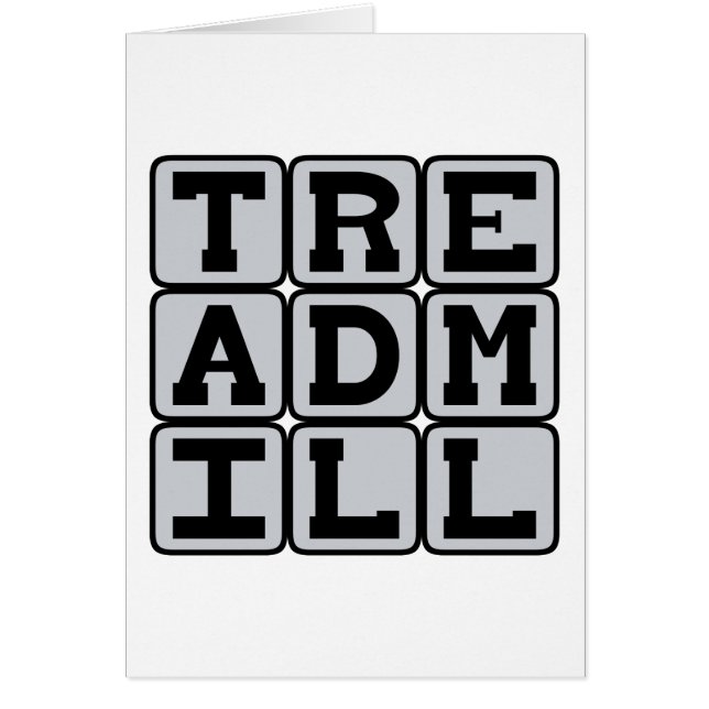 Treadmolen, oefenuitrusting (Voorkant)