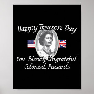 Treasday koning Charles III Britse grappige 4e van Poster