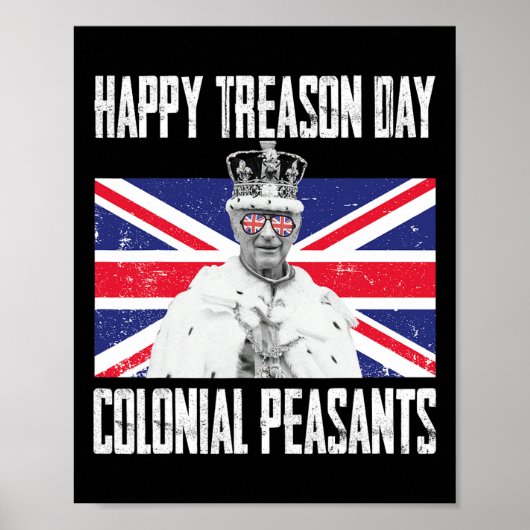 Treasday koning Charles III Britse grappige 4e van Poster (Voorkant)