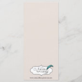 Treasure by the Sea Mariage Menu (Dos)